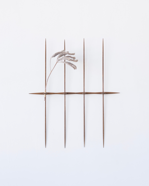 Teak Flower Holder